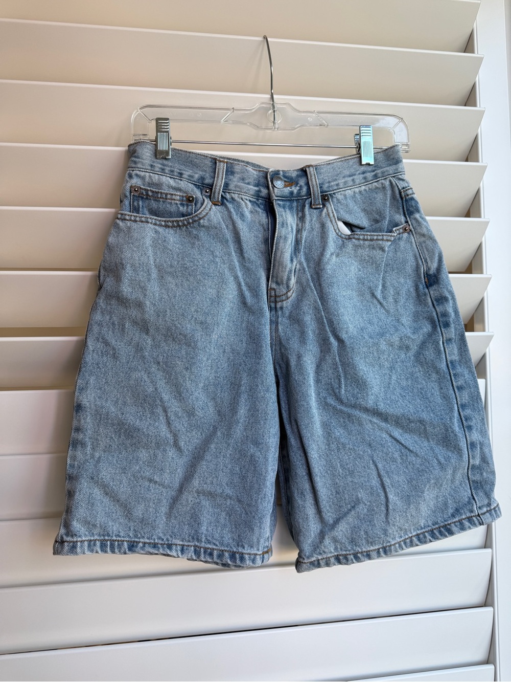 Ghanda Light Blue Denim Shorts